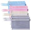 siawadeky Zipper Folders, A5, 8 Pieces, Double Zipper with Handle,