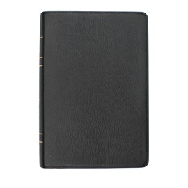 LSB Holy Bible, Large Print, Black Premium Genuine Leather: Legacy Standard Bible in a Single-Column, Wide-Margin, Lay-Flat, Red Letter Format with 2 Ribbon Markers, 40 GSM Paper & Gold Gilded Pages