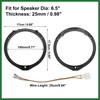 Motoforti 6.5" Speaker Adapter Spacer Ring with Wire Combination for