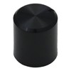 6mm Splined Hole Smooth Side Plain Black Control Knob Pack