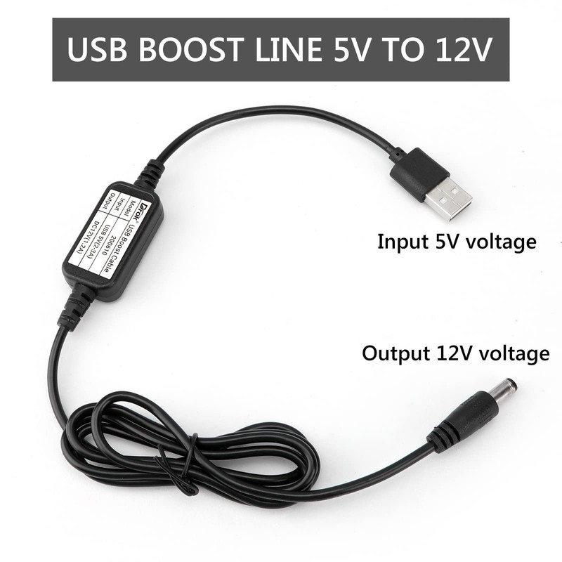 DROK USB to 12v, 5v to 12v USB Boost Converter,