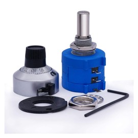 BIK 2K ohm 10-Turn Multi Turn Rotary Wire Wound Precision Potentiometer,10Ring Adjustable Resistor Counting Dial Rotary Knob