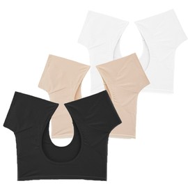 satithry 3pcs sweatpads for women anti-sweat undershirts lady's sweatproof underarm pads (US, Alpha, Medium, Regular, Regular, BWP)