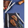D.Perlla Steak Knives, Super Sharp Straight Edge Steak Knife Set
