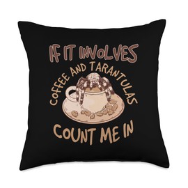 Spider Lover Arachnid Cobweb Terrarium Tarantula Throw Pillow