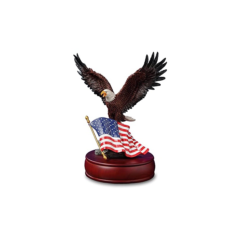 The San Francisco Music Box Company American Eagle Muscial Figurine