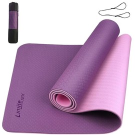 Tapete de Yoga Antideslizante con Material ecológico TPE Agarre de Alto Rendimiento,Acolchado Ultra denso para Apoyo y Estabilidad en Yoga,Gimnasio y 
