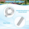 PATIKIL M5x40mm Eye Bolts, 10 Pcs Carbon Steel Threaded Eyebolt