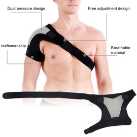 Oumefar Shoulder Support, Comfortable Outdoor Sports Bandage Shoulder Pad