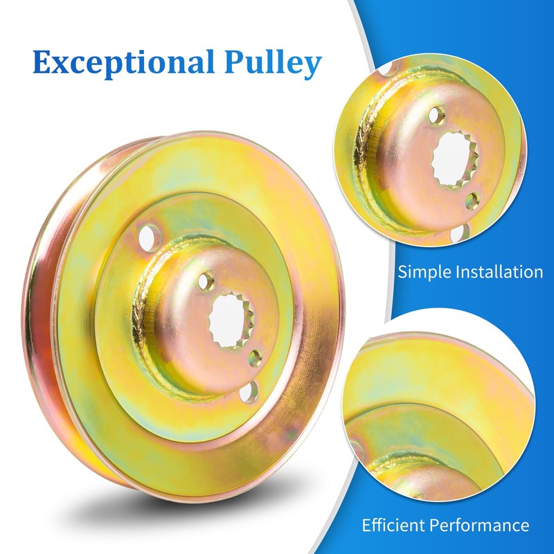 UP2WIN 3 Pack M163464 Mower Spindle Pulley Compatible with JD