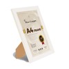 A4 White Picture Frame White Along Safe Perspex Sheet &