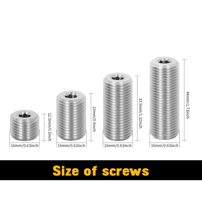 Dysdensa 16mm Weight Bolt for Pool Cue Stick Set of