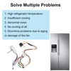 SEIWEI W11224591 DC 12V Refrigerator Evaporator Fan Motor Compatible with