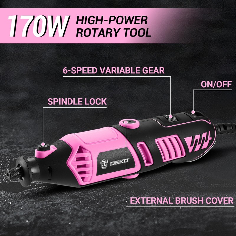 Rotary Tool Kit: DEKOPRO Power Hand Rotary Tools Mini for