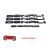 GMC OVERLAY 4PC Gloss Black DENALI Sierra Emblem 2019+ GMC