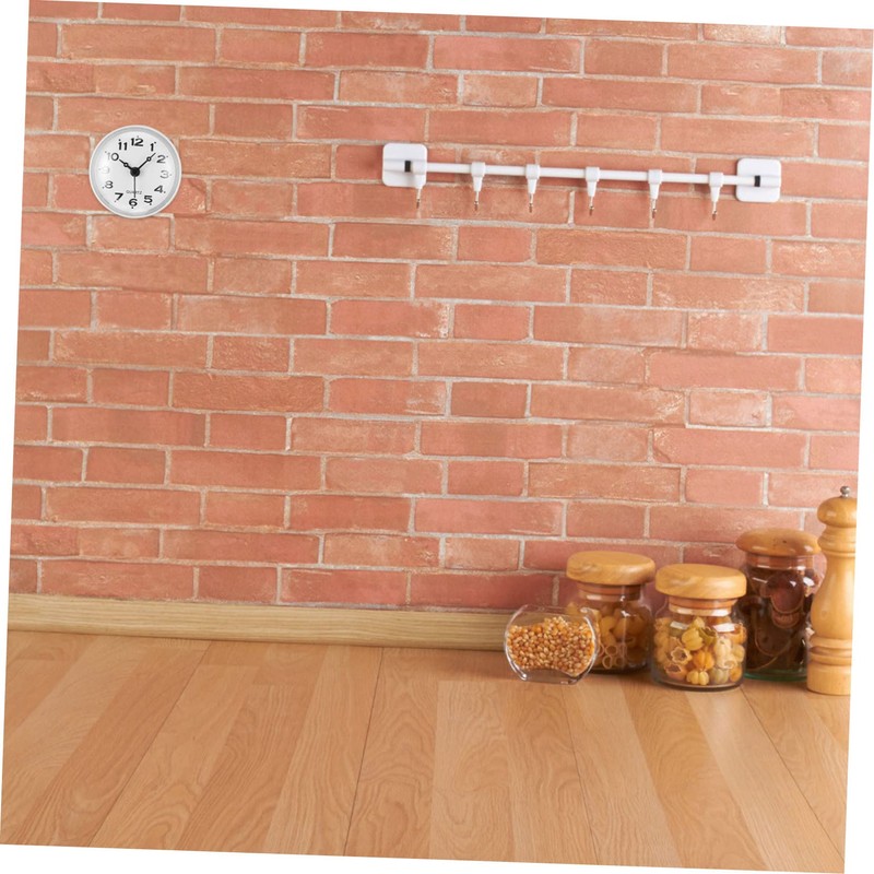 DOITOOL Silent Wall Clock Waterproof Digital Kitchen Clock for Bathroom