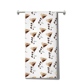 MYSOMY Espresso Martini Kitchen Towel Espresso Martini Gifts Espresso Martini Cocktail Towel Espresso Martini Bachelorette Gifts (CoffeeBean UK)