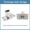 YANYUCB Boat Hand Rail Fittings,316 Stainless Steel Rectangular 90 Degree