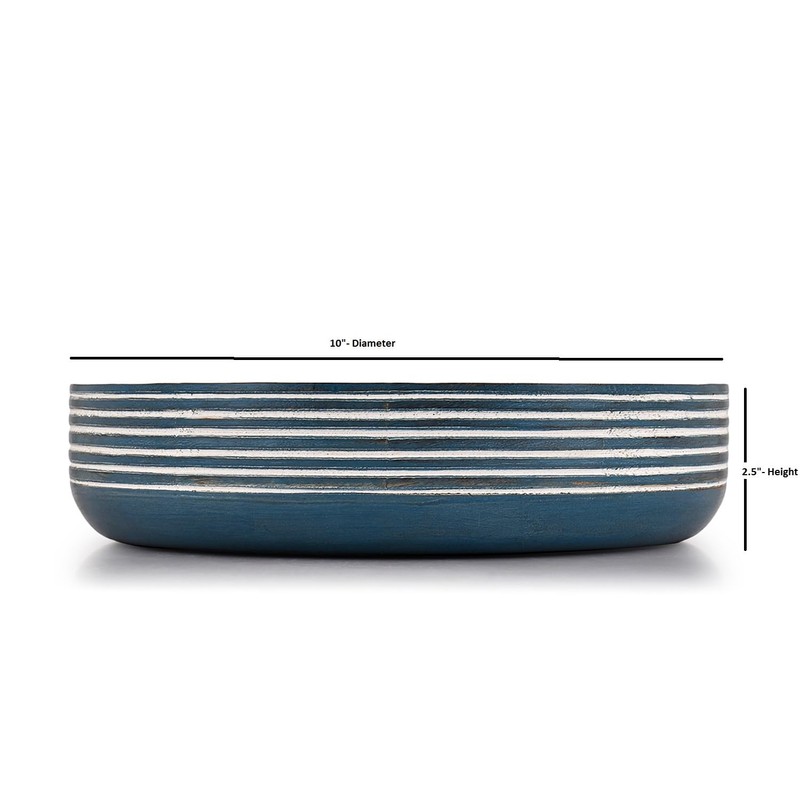 Indus Lifespace Decorative Bowls Mango Wood for Home Décor Unique