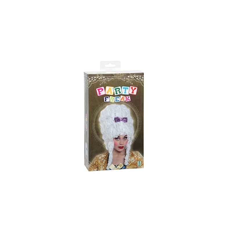 ATOSA 29836 Perücke Barock, Weiss, Unisex – Erwachsene