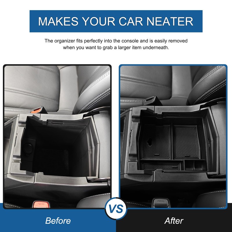 Aotumcer for 2024 Subaru Forester Accessories Center Console Organizer Tray,