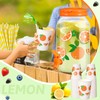Umigy Tree Clear Plastic Drink Dispenser with 20 Pcs 12