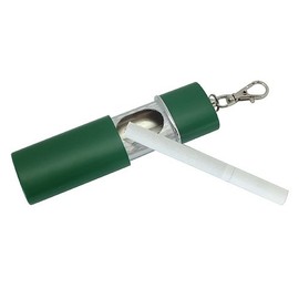 Daio Seisakusho Ashtray, Portable, Key Holder, With Nascan Included, Lightweight, Butt Holder, Outdoor, Outdoor, Sliding, Convenient, Green