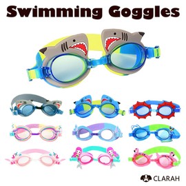 CLARAH ka-2106-016 Kids Goggles, Swim Glasses, For Children, Swimming, Pool, Unicorn A