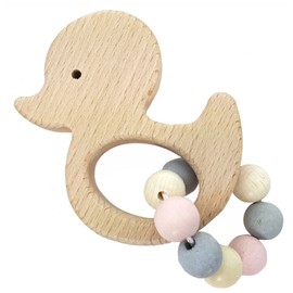 Hess 11111 Griffon Rattle Duck, Nature Pink