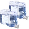 Funnymoom 2 Pack 1.5 Gallon Fridge Water Dispensers Bottle with