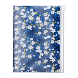 MARK'S 2024/2025 Pocket Diary A5 Vertical, Flower Pattern // Navy: From September 2024 to December 2025