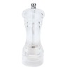 2Pcs Acrylic Manual Grinder Transparent Pepper Salt Mill Spice Jar