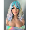 The Extension Room Pastel Rainbow Body Wave Synthetic Wig with