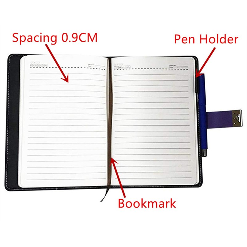 JunShop Lock Diary Combination Locking Journal Locked Notebook Writing Notebook