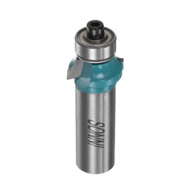 HARFINGTON Roundover Router Bit 1/2 Shank 1/8" Radius Carbide Tipped Edge Rounding Over Bit with Bearing Guide, Woodworking Milling Tool, Cyan