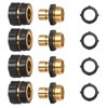 STYDDI Garden Hose Quick Connect Fittings Coupler, Metal Hose Fitting