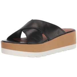 Lucky Brand Women's Vebony Platform Slide Sandal, Black, 8.5
