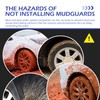2PCS Car Mud Flaps, Anti-Scratch & Anti-Collision Vehicle Mud Flaps,