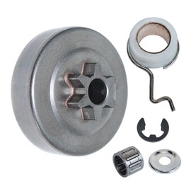 Gubeter Clutch Drum Kit with Pinion 3/8" - 6T for Stihl MS171 MS181 MS211 Chainsaws with Needle Bearing Clip Worm Gear