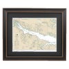 Framed Nautical Map 11554 : Pamlico River- Standard Size. Handmade
