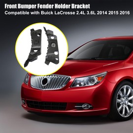 FZJDSD Front Left and Right Side Bumper Fender Holder Bracket 2PCS Compatible with Buick LaCrosse 2.4L 3.6L 2014-2016 Replace 90922458 90922459
