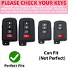 Simocky Key Fob Cover with Heart Keychain, Girly Car Key
