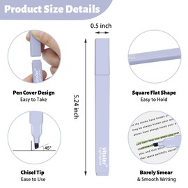 Piochoo Highlighters,10Pcs Bible Highlighters,Chisel Tip Office Accessories for Journaling Planner Notes School Supplies