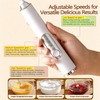 Milk Frother Handheld, Rechargeable Coffee Frother Wand with 2 Stainless