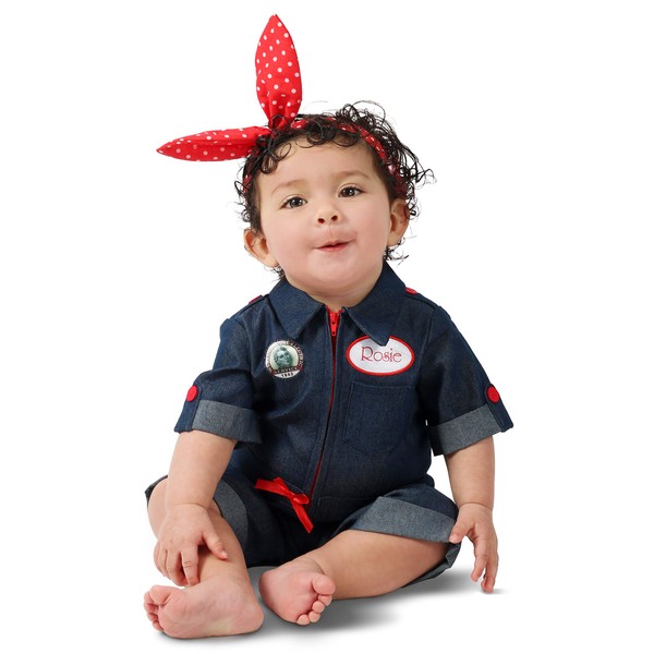 Princess Paradise Baby Girls Rosie The Riveter Costume, As Shown, 12 to 18 Months US