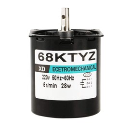 Synchronous Motor 68KTYZ AC 220V 28W Low Speed Permanent Magnet CW/CCW 5/10/15/40/50/60/80RPM High Claw for Rotary Rotisserie (5 Turns)