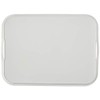 Hutzler Melamine Serving Tray with Handles, 20" x 15", White