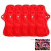 Juego de 6 almohadillas para orejas menstruales reutilizables e impermeables,