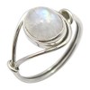 SilverStarJewel 925 Sterling Silver Oval Rainbow Moonstone Mother's Day Gifts