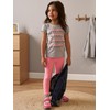 Simple Joys by Carter's Girls' 3-Pack Leggings, Navy/Pink/Denim, 8